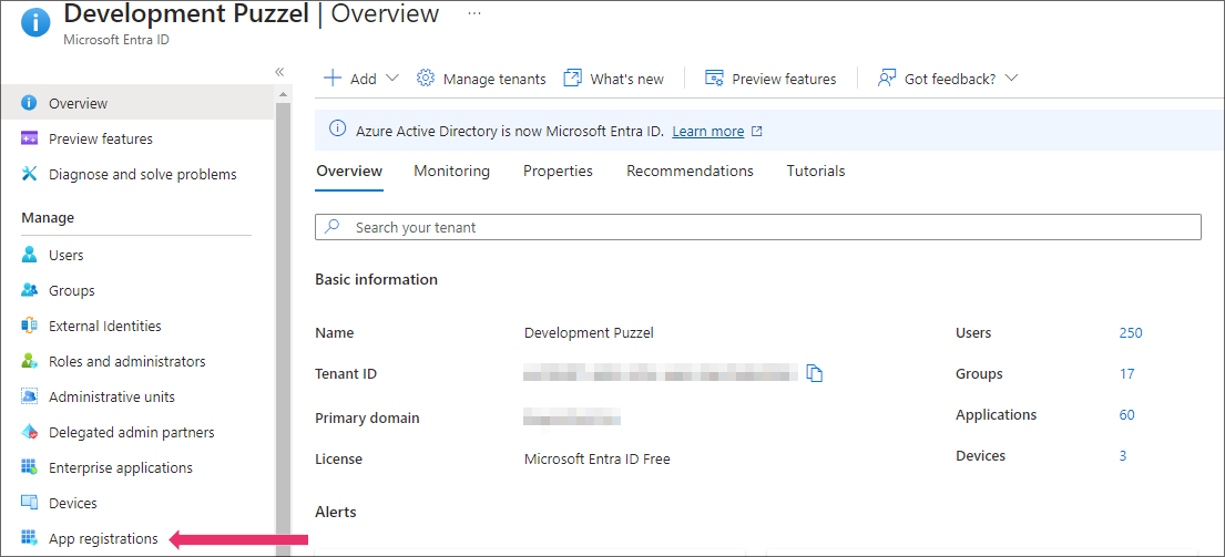 Select App Registrations