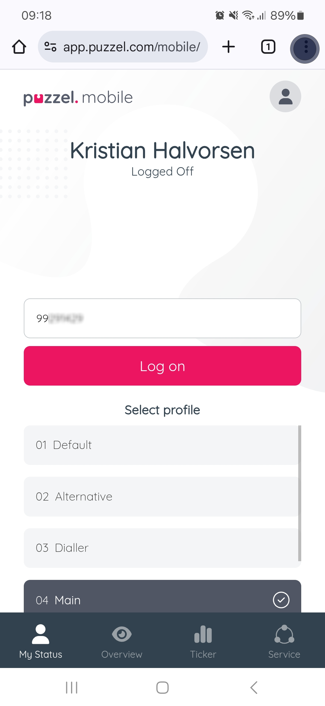 Agent Mobile application