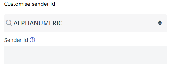 Alphanumeric originator