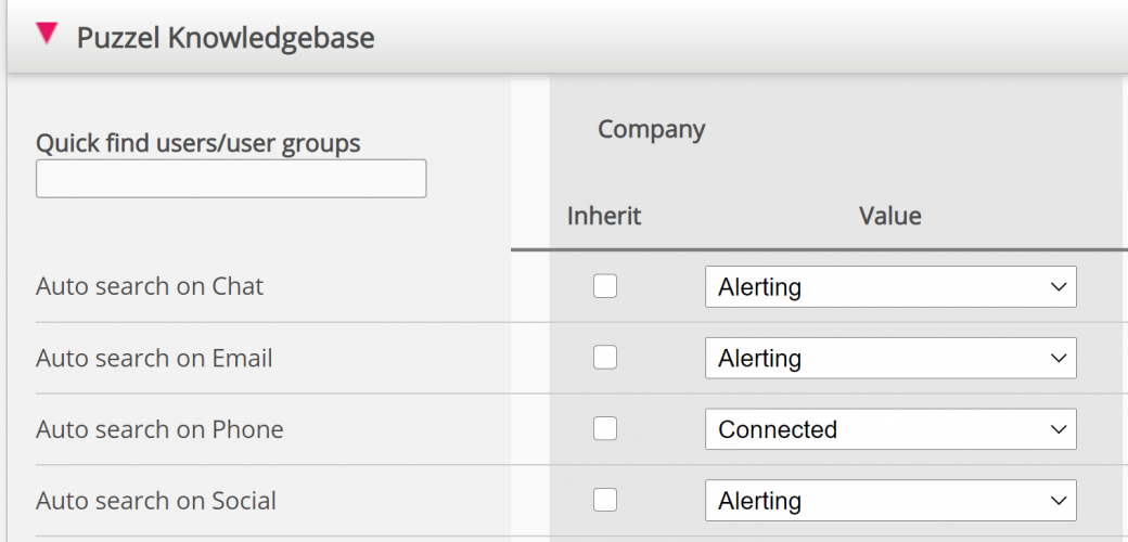 Knowledgebase widget search improvements