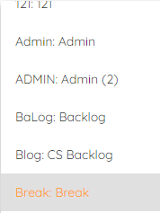 Activity Template List