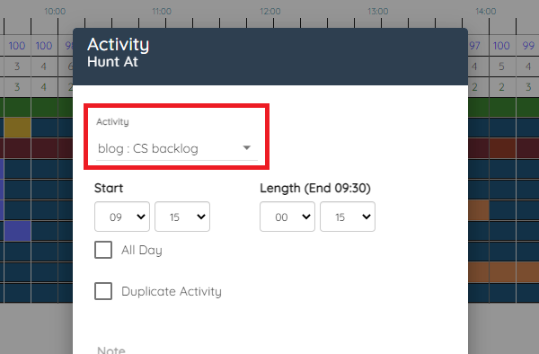 Schedule Edit Activity