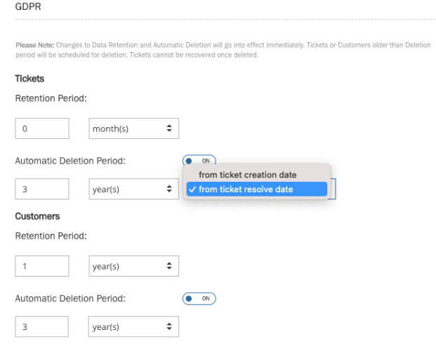 gdpr retention and deletion