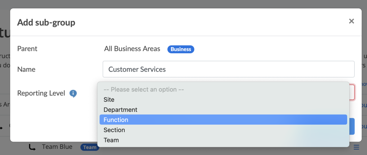 Puzzel QA Structure Subgroup