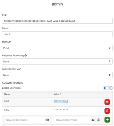 webhook configuration
