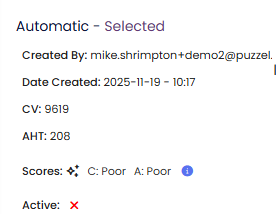 Forecast Instance Summary Including Grades