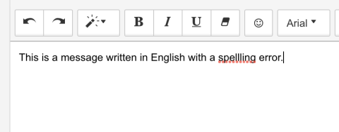english spelling error example